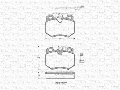 MAGNETI MARELLI 430216170213 -  Комплект тормозных колодок, дисковый тормоз